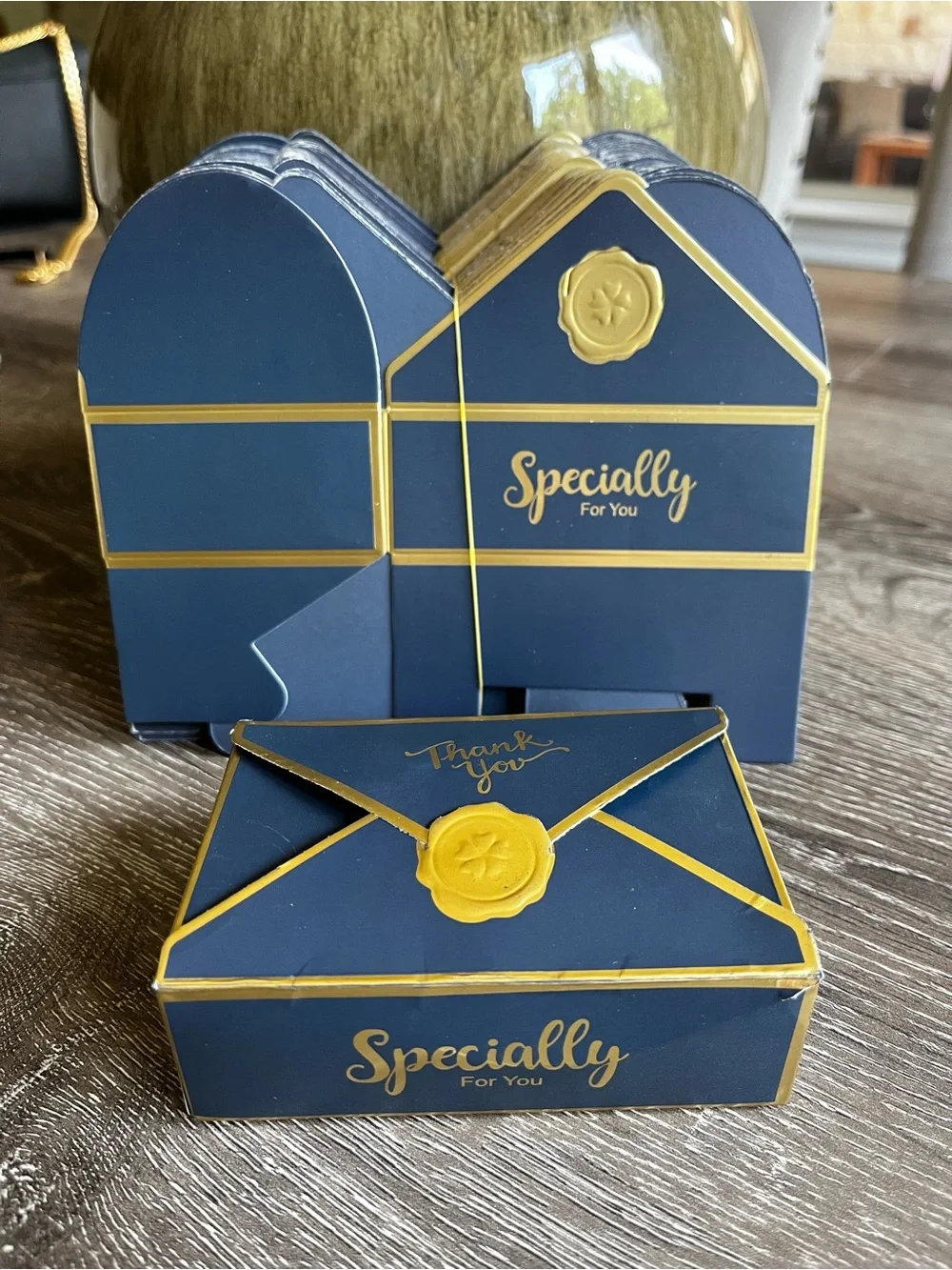 Specially For You Navy & Gold Gift Boxes - Set of 78